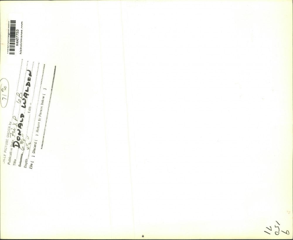 1981 Press Photo Logger Donald Waldon of Klamath, California with Trees