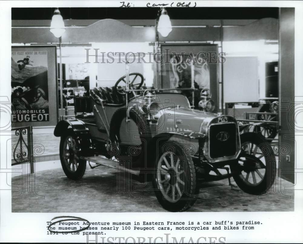 Press Photo Peugeot Adventure Museum in Eastern France - sax27902- Historic Images