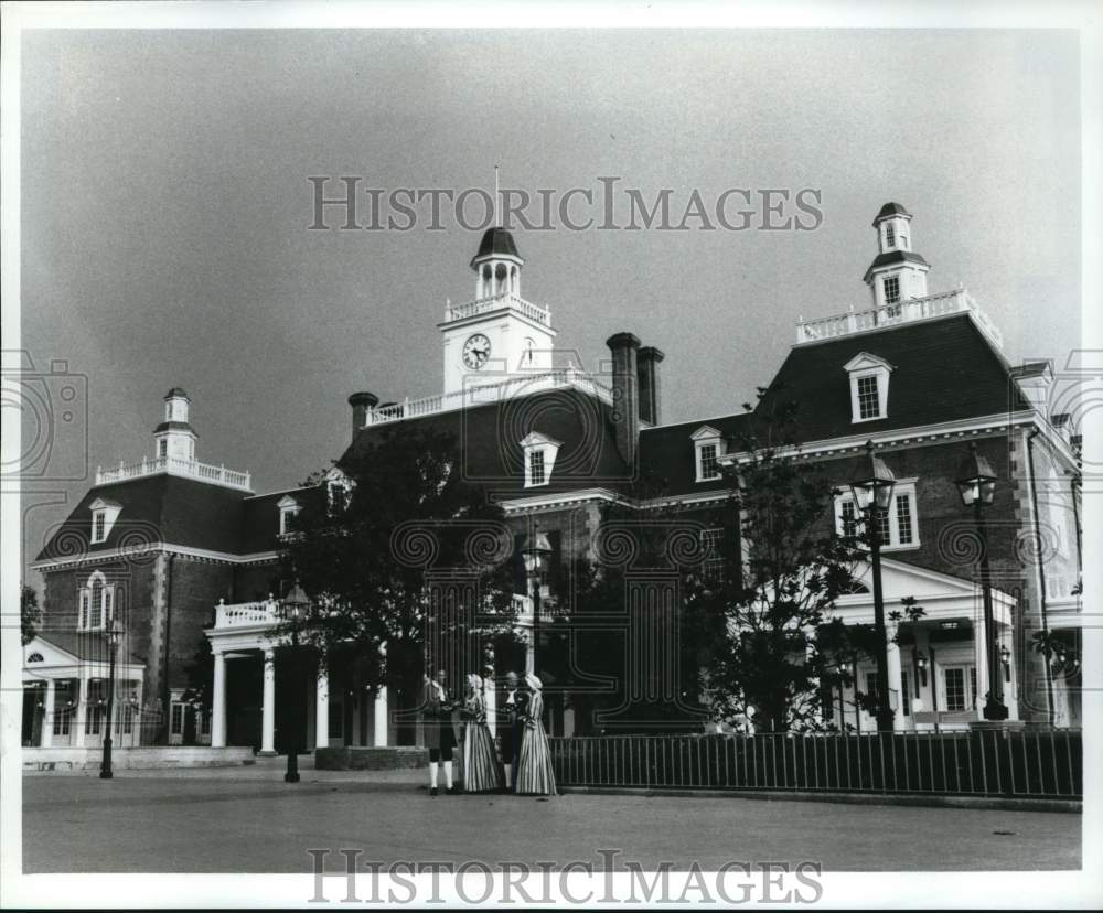 1982 Press Photo United States Pavilion at Disney's Epcot Center - sax28139