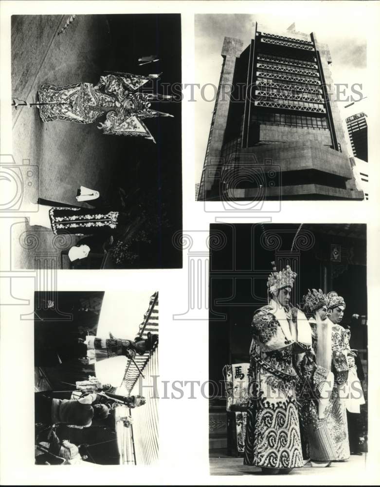 Press Photo Han Hua-nien Troupe and Cantonese Opera Singers in Hong Kong, China