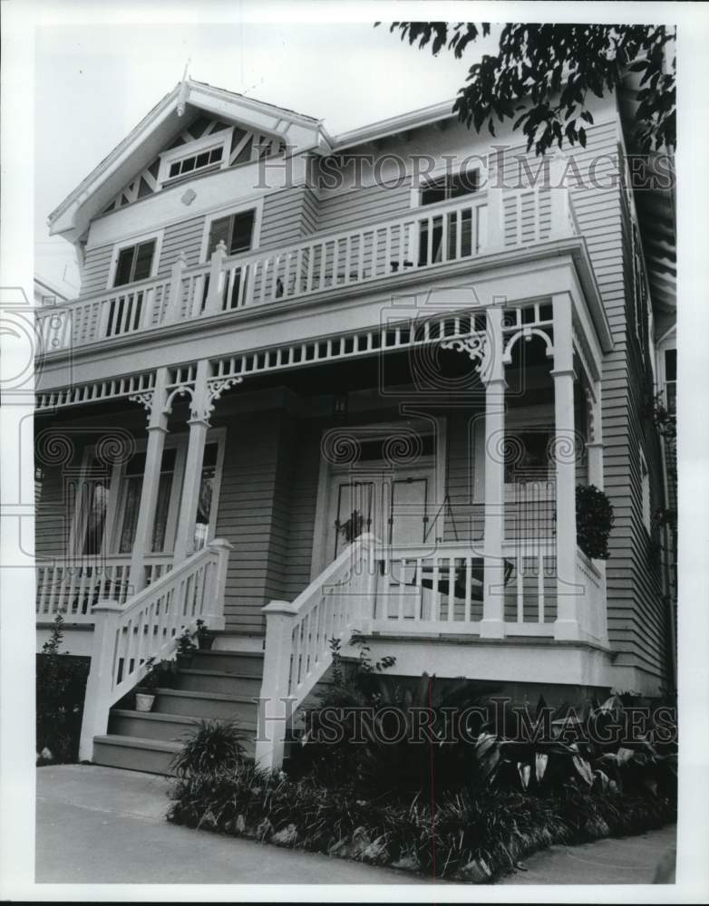Press Photo The 1907 Wansker Home, a Craftsman Style home in Galveston- Historic Images