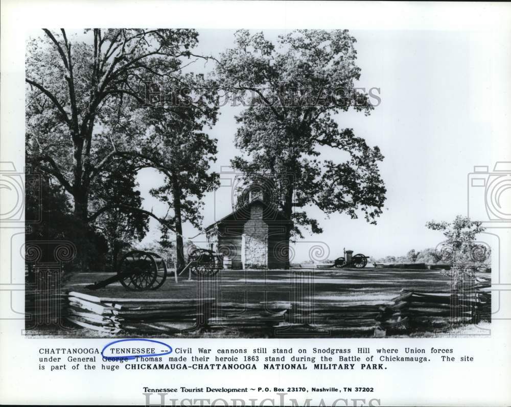 Press Photo Chickamauga-Chattanooga National Military Park in Tennessee- Historic Images