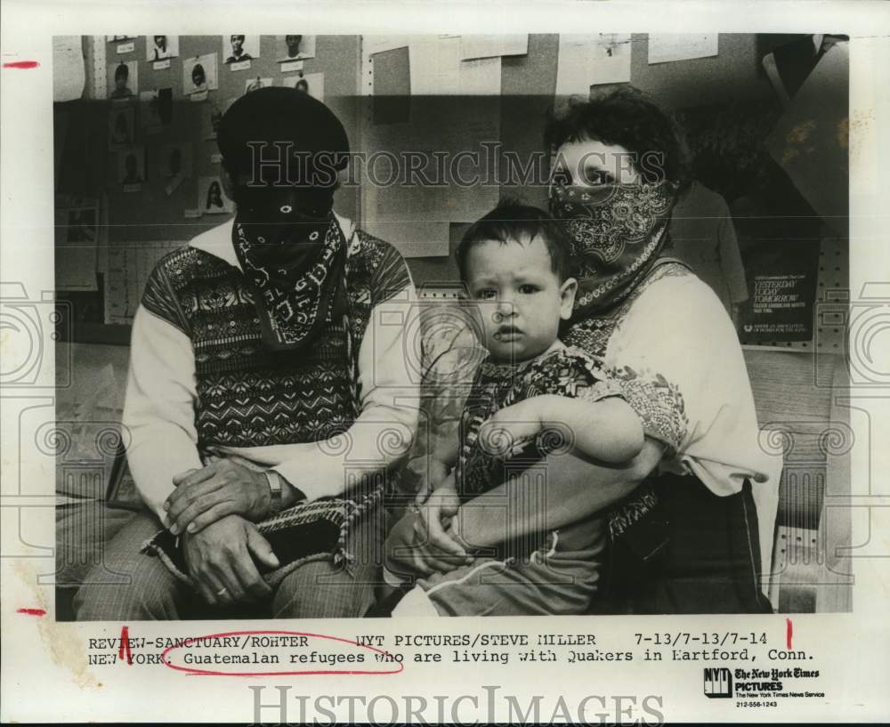 Press Photo Guatemalan Refugees at Quaker Home in Eartford, Connecticut- Historic Images