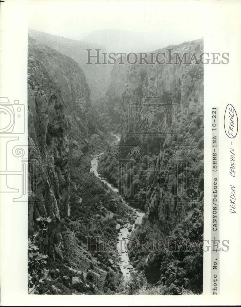 Press Photo Aerial view of Verdon Canyon in France - sax30564