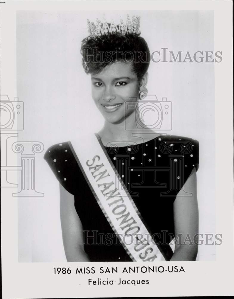 1987 Press Photo Felicia Jacques, Miss San Antonio-USA - sax33365