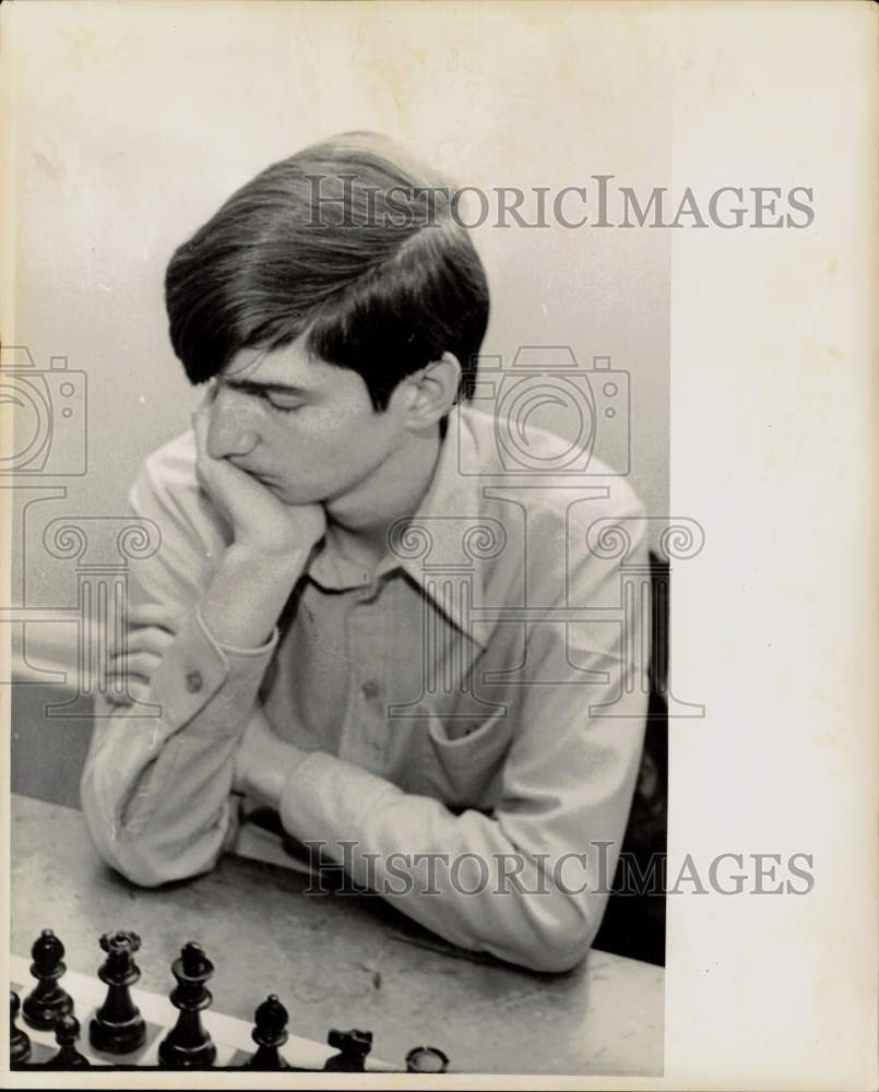 Press Photo Ron Henley, #1 rated chess player, Houston - sax33569- Historic Images