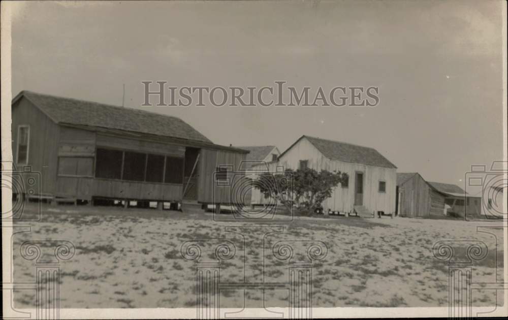 Press Photo Miller&#39;s Cottages on the site of Old Town, Indianola, Texas- Historic Images