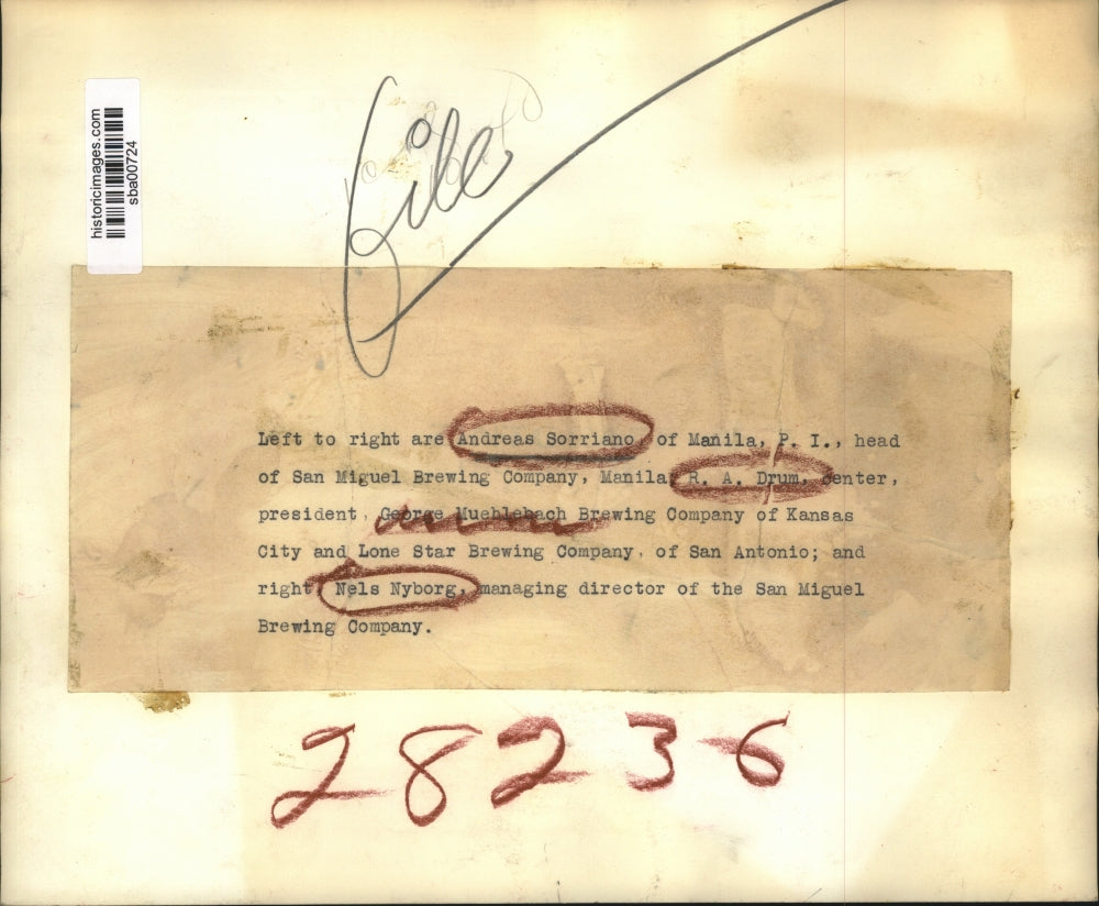 Press Photo Andreas Sorriano of Manila San Miguel Brewing Company - sba00724