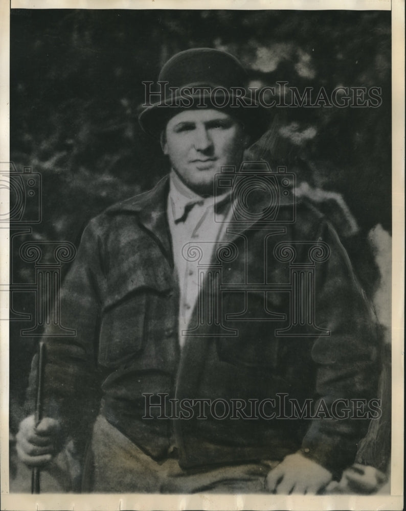 1940 Press Photo Cecil Weitzel River Pine CA sawmill owner & hero in kidnap case- Historic Images