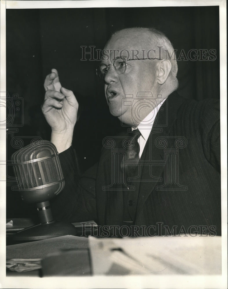 1941 Press Photo R.J. Gray, President of Labor Building and Construction Unions