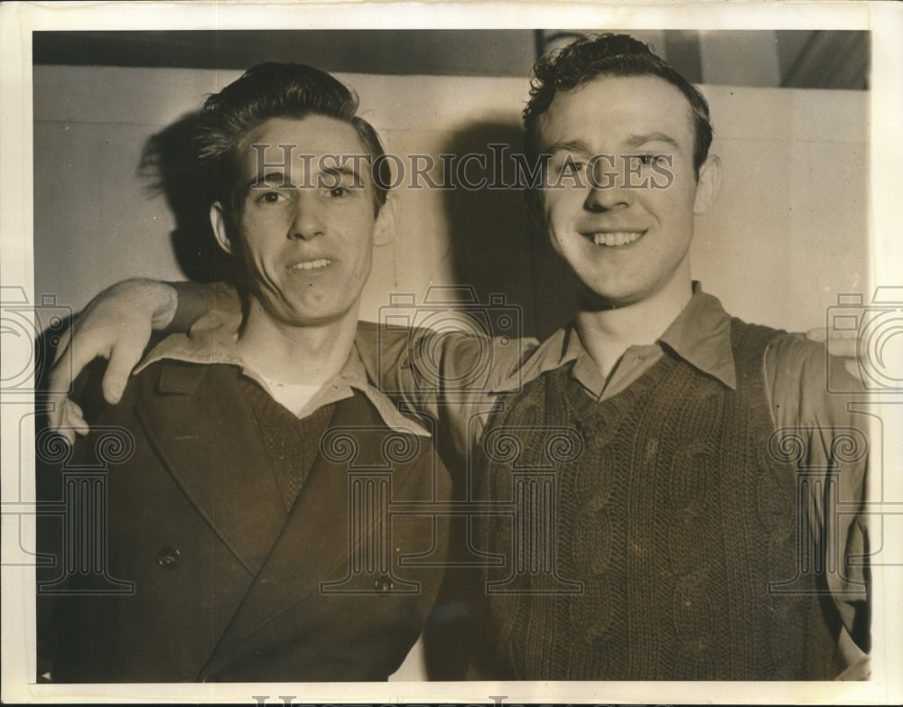 1941 Press Photo San Francisco Harold Sturtevant,EG Lackey in jail for mischief