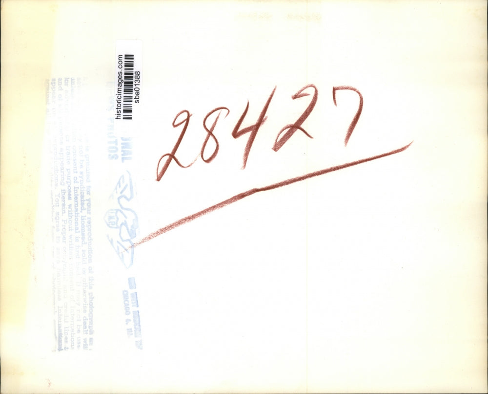 1950 Press Photo Purdue University President Frederick Hovde greeted by Colemans