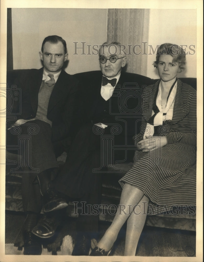 1933 Press Photo Family of Mrs Mary B Skeele, Kidnap Victim in Los Angeles