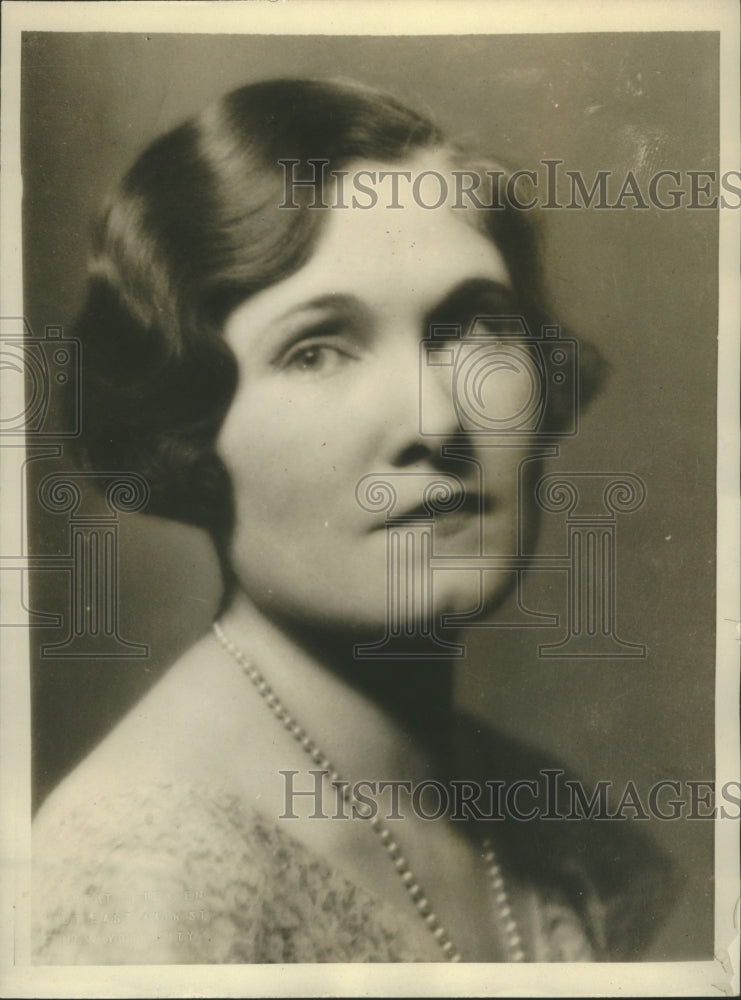 1931 Press Photo Only Female Head of Grand Opera Group ---Third in History