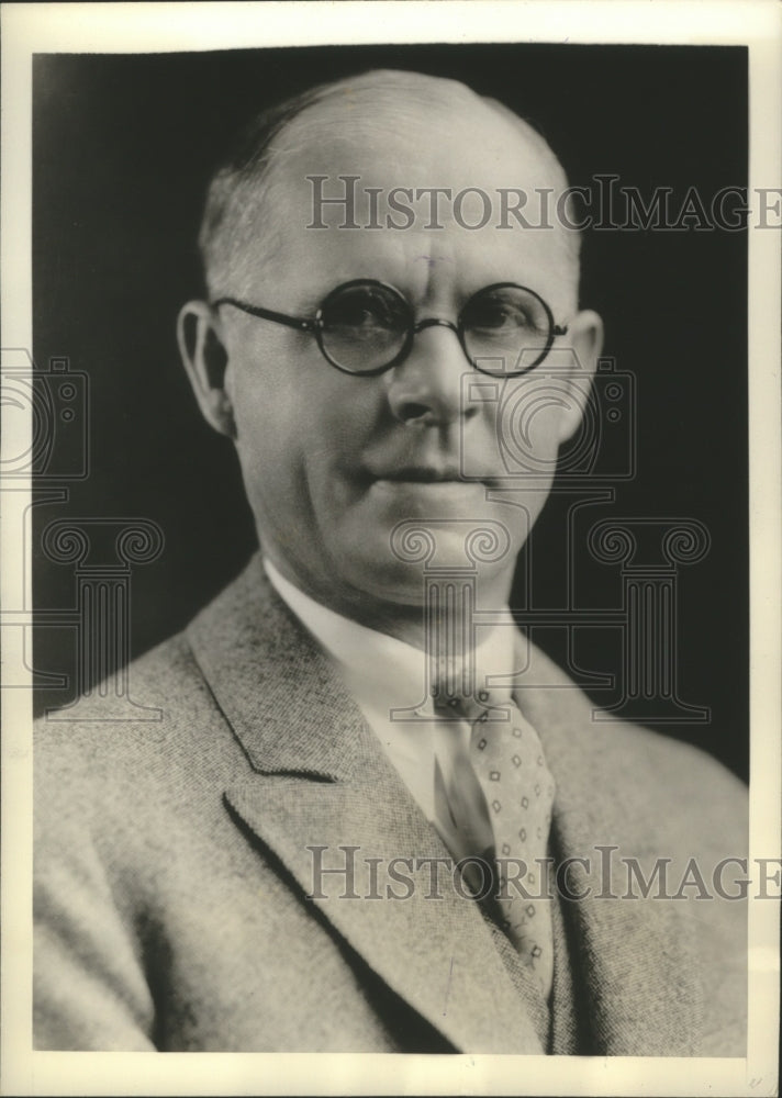 1937 Press Photo William Burrows, Vice President of Manufacturing at GE- Historic Images