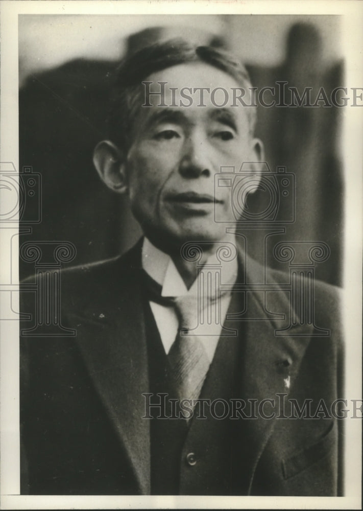 1941 Press Photo Kenkichi Yoshizawa Chief of Japanese delegation at negotiations