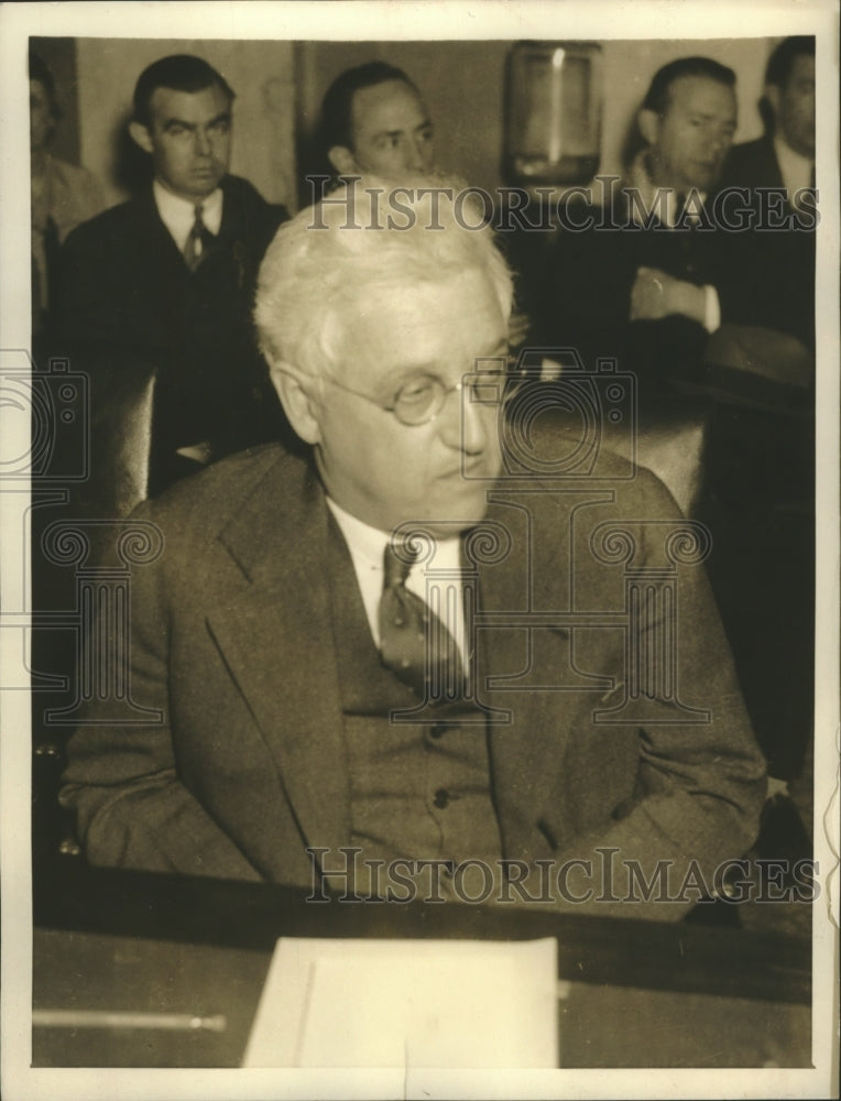 1934 Press Photo DC Dr FA Goldenweiser chief of research Federal Reserve Board- Historic Images