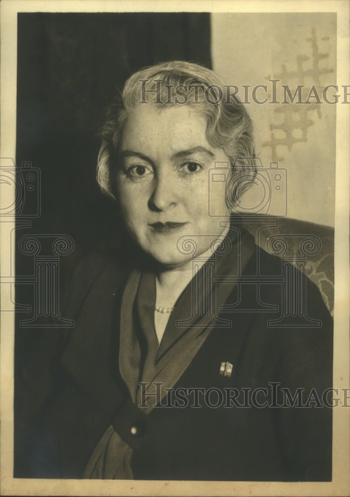 1933 Press Photo NY Mrs Peter A Drury Jr DC & NY society member honorary Fascist