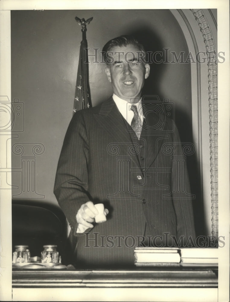 1941 Press Photo Vice President Henry A Wallace presides over US Senate