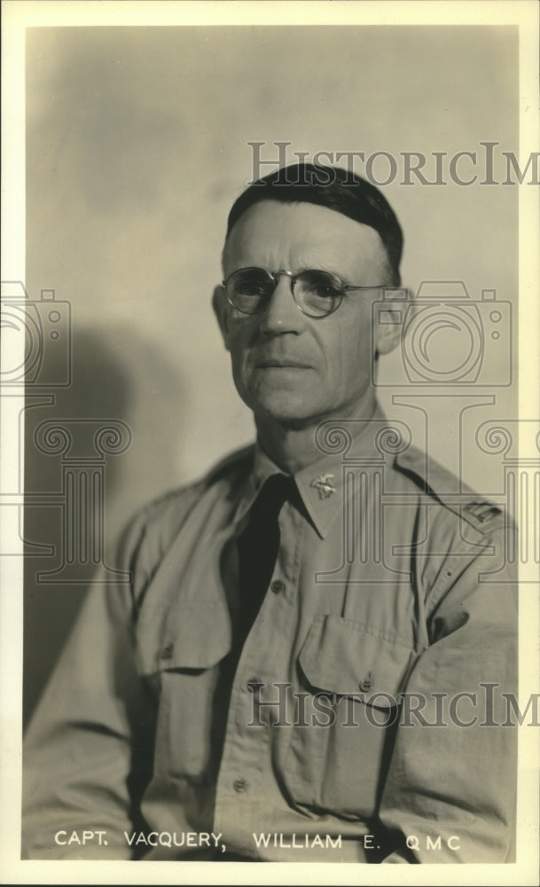 1937 Press Photo Captain William E Vacquerey QMC Corps heads to Ft Meade- Historic Images