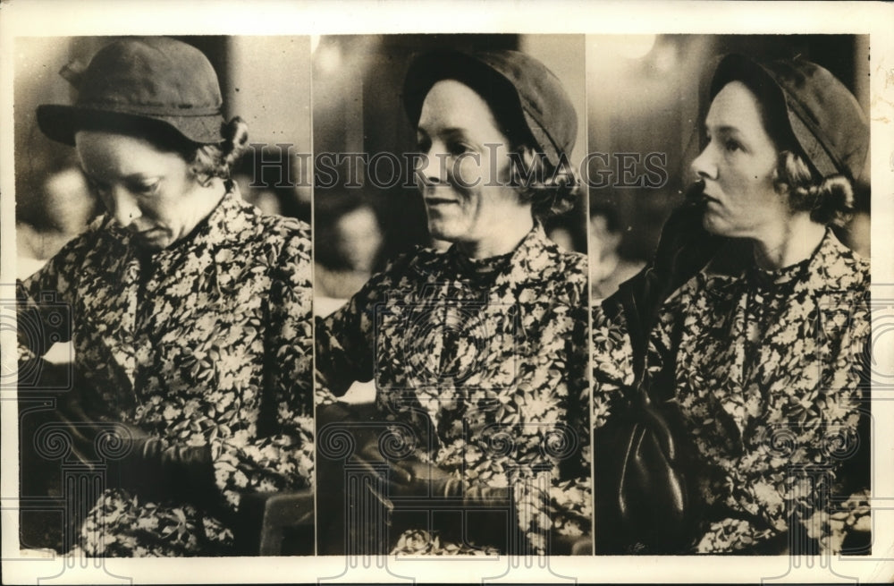 1936 Press Photo Actress Helen Hayes on the witness stand in Chicago Court.