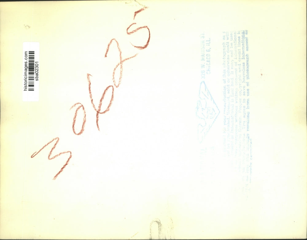 1956 Press Photo Jim Derrington Signed by the Chicago White Sox - sba02301