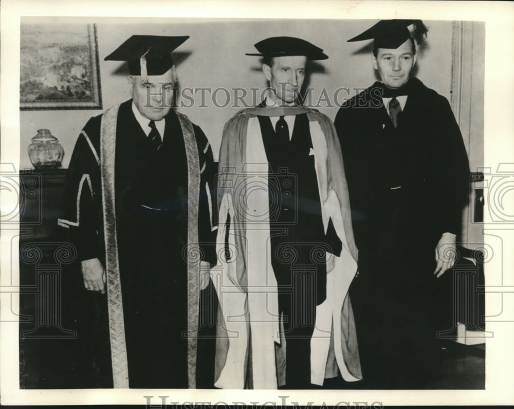 1938 Press Photo Dr Lewis Douglas, Sir Edward Beatty, Lord Tweedsmuth