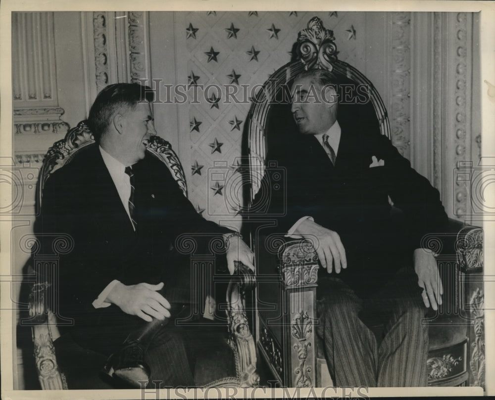 1943 Press Photo Vice President Henry A Wallace &amp; President Juan A Rios of Chile- Historic Images