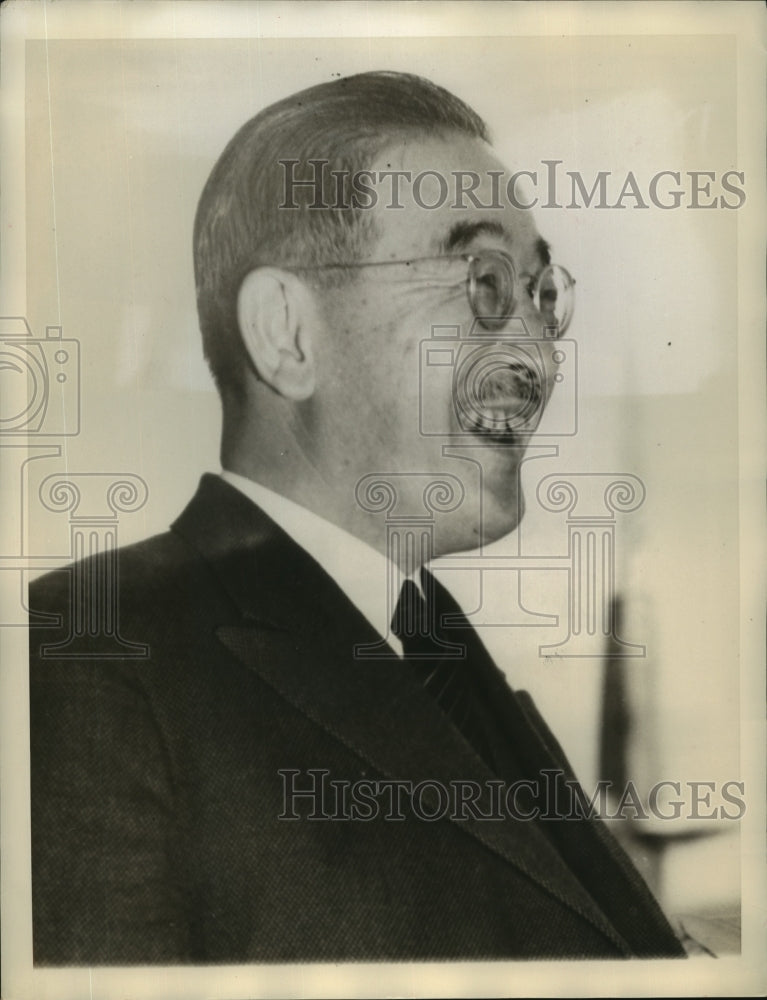 1941 Press Photo Saburo Kurusu, Japan's Special Envoy on His Way to Washington