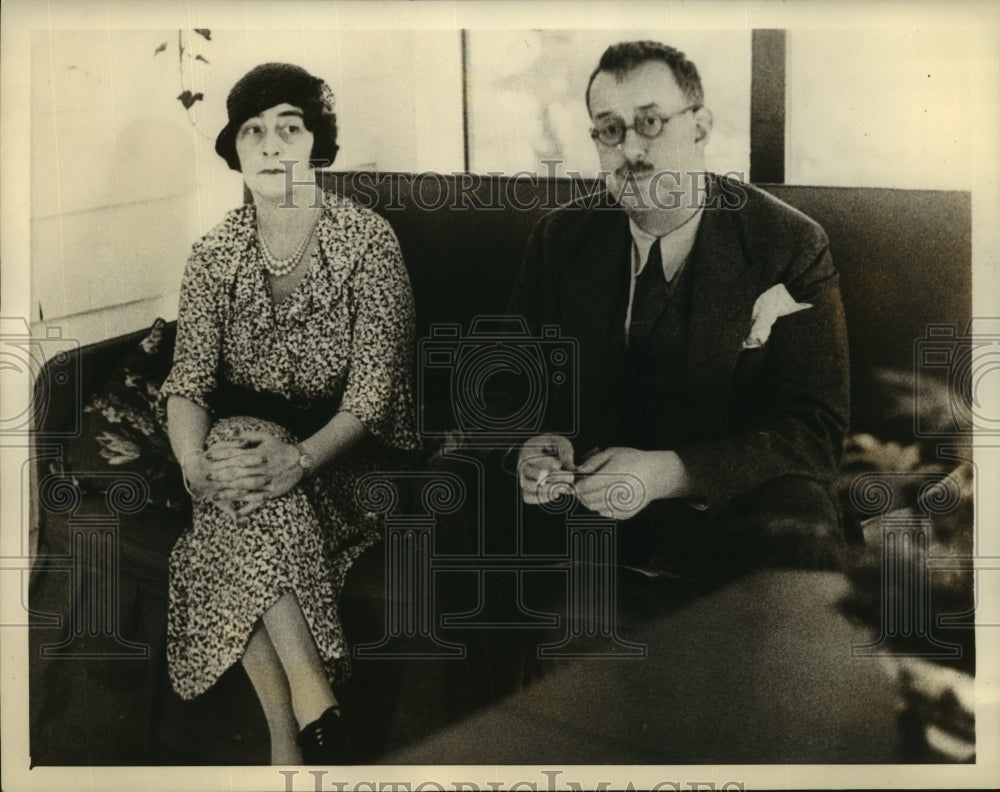1934 Press Photo Francis French talks about marriage of daughter to John J Astor