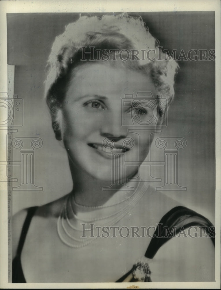 1939 Press Photo Sidney Franklin now Mrs. Nelson Eddy after wedding- Historic Images