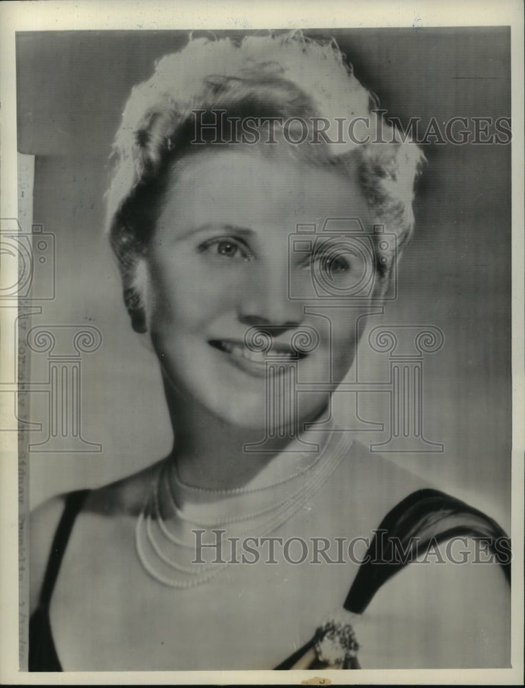 1939 Press Photo Sidney Franklin now Mrs. Nelson Eddy after wedding- Historic Images