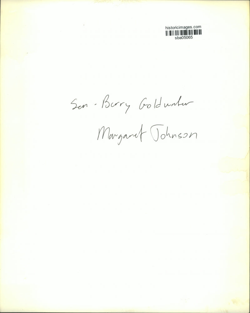 Press Photo Senator Barry Goldwater's Wife Margaret Johnson - sba05065