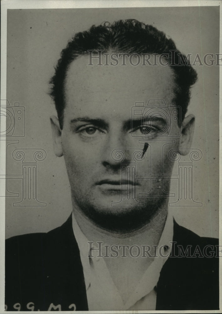 1929 Press Photo John Noonan arrested for robbery charges in New York- Historic Images