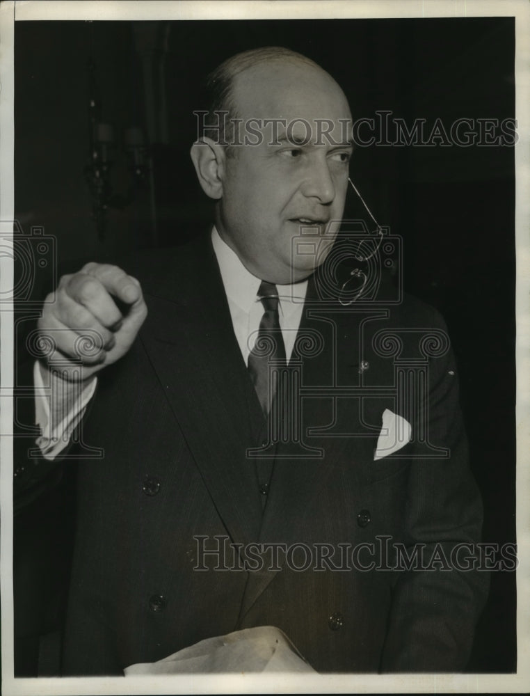 1940 Press Photo Louis Johnson-Assistant Secretary of War urges aviation step up