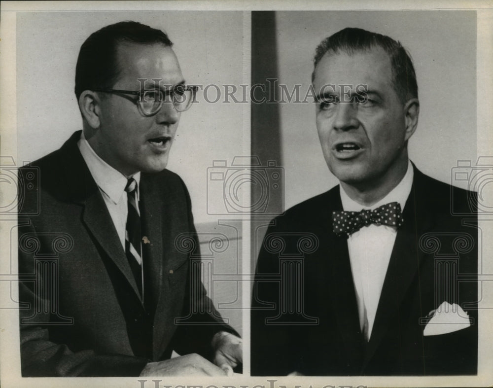 1966 Press Photo George Romney faces off against Sen Robert Griffin - sba06568