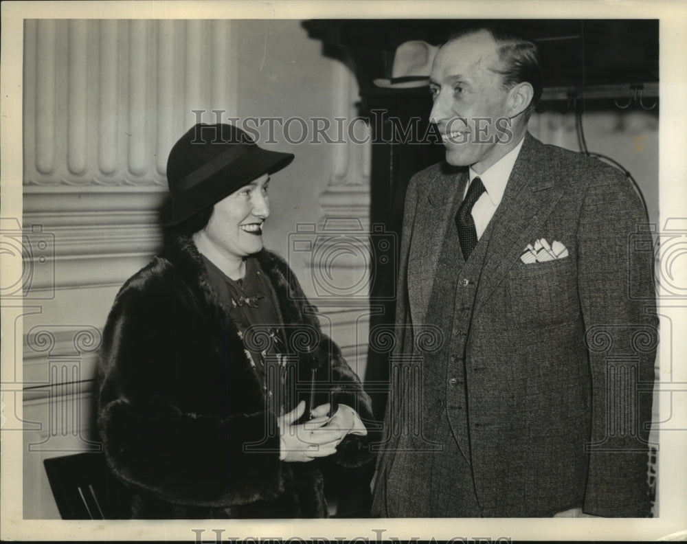 1936 Press Photo Robert Clements, co founder of the Townsend Plan with wife