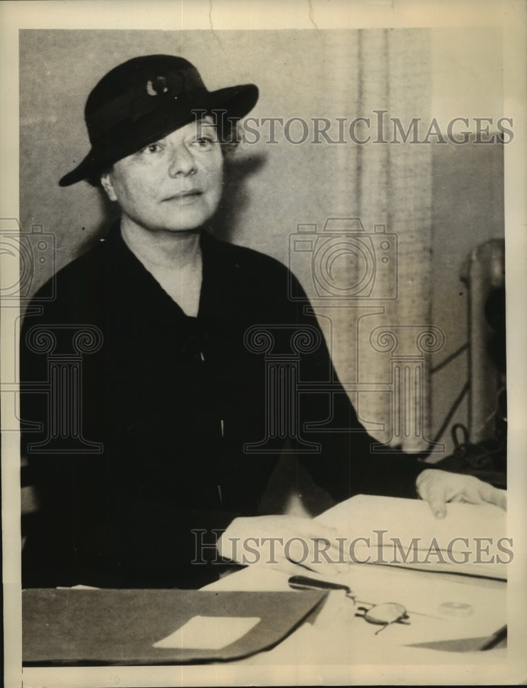 1935 Press Photo Sarah Wambaugh, League of Nations Plebiscite Commission Member