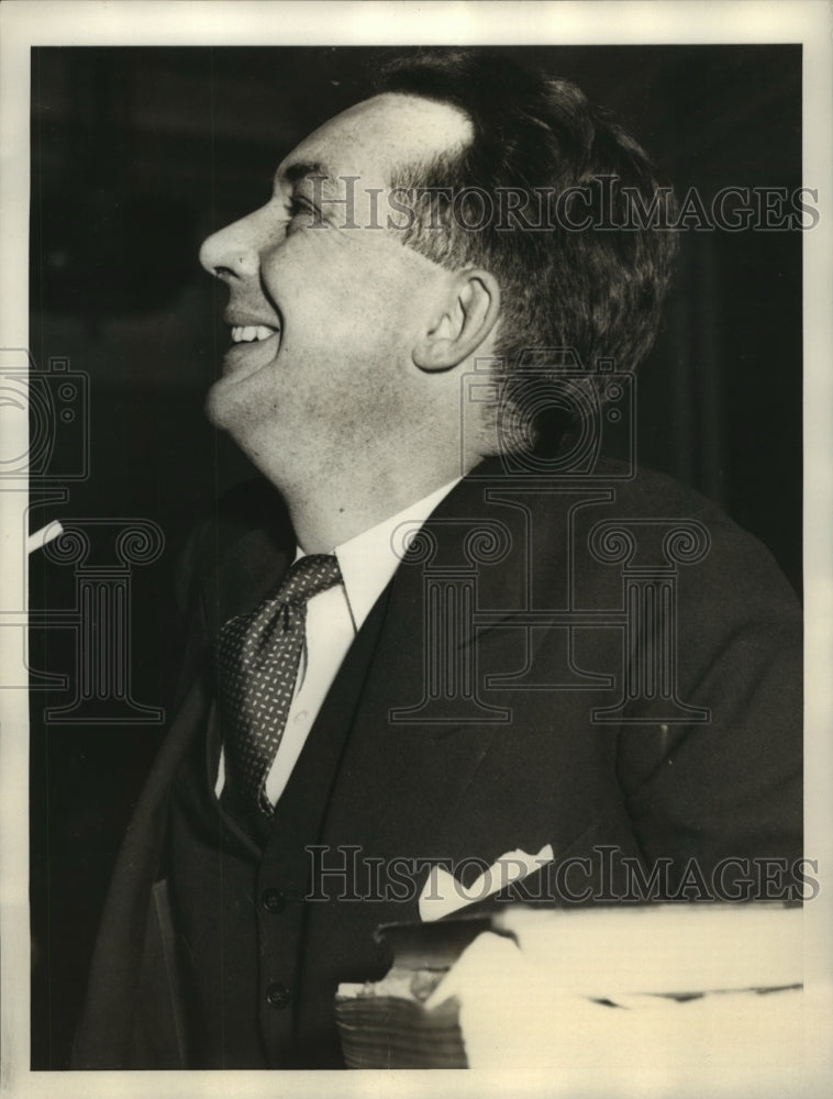 1935 Press Photo David Lamson shown during murder trial in San Jose CA