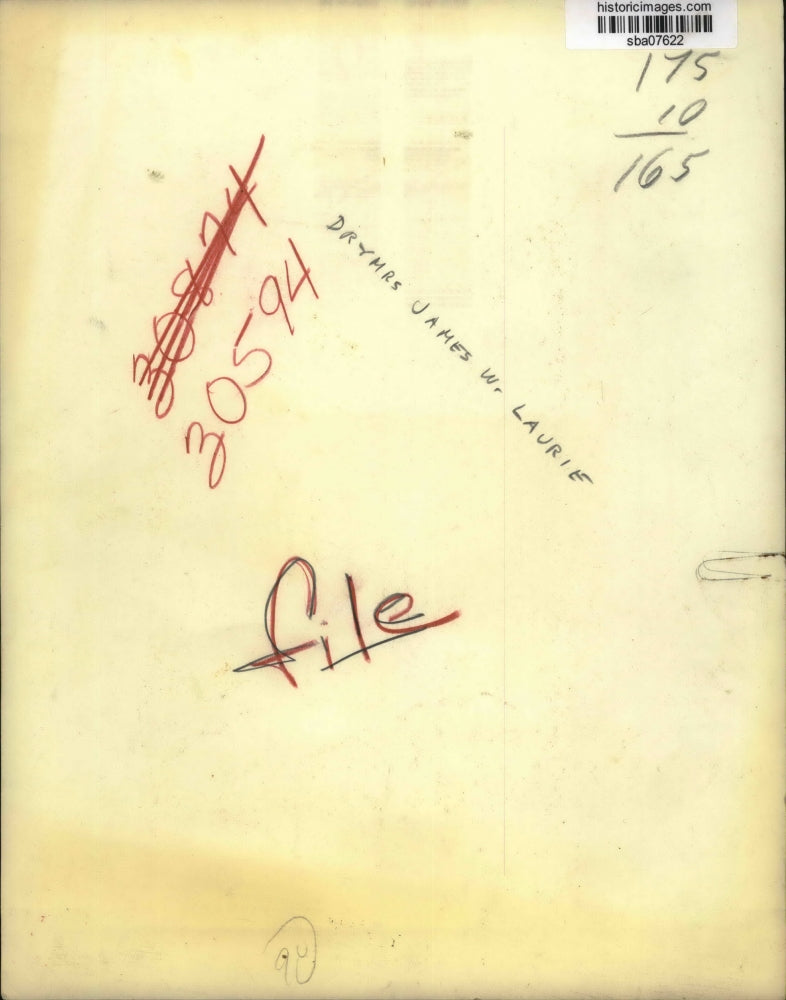 Press Photo Dr. and Mrs. James W. Laurie - sba07622