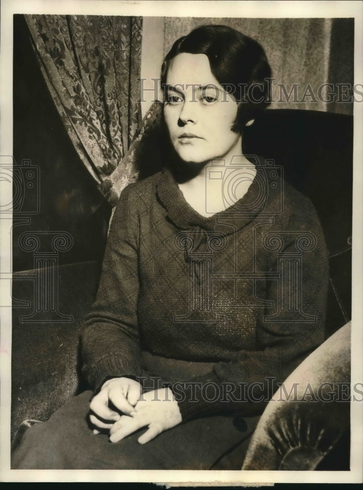 1935 Press Photo Mrs Evelyn Loether of Pittsburgh Sues Jimmy Durante for $5,000