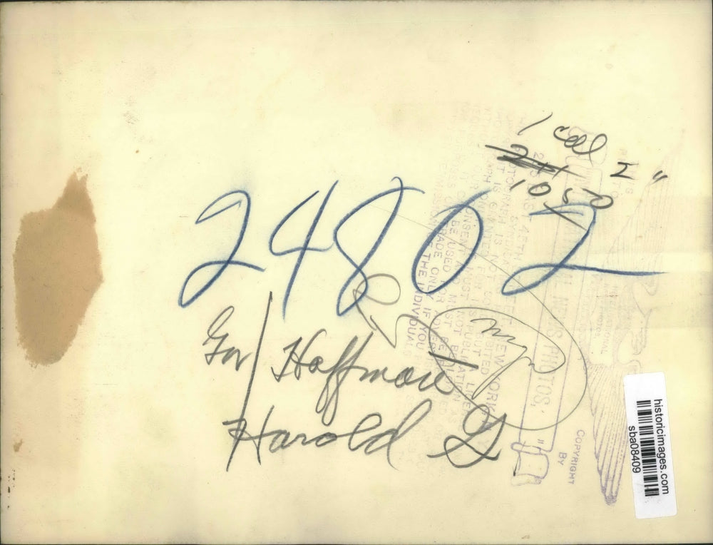 Press Photo Harold Hoffman, governor - sba08409