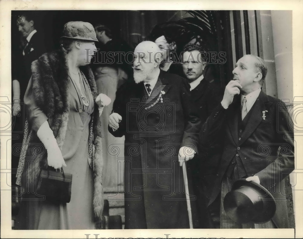 Press Photo Former Royalties attend Princess Dolores' wedding ceremony