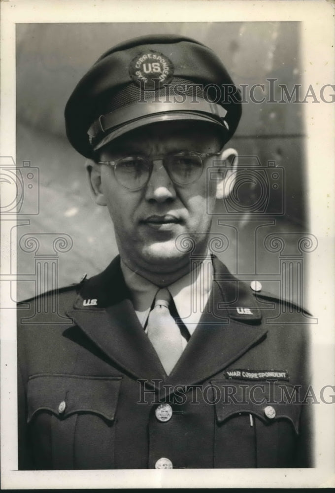 1944 Press Photo Henry B.Jameson Associated Press Reporter with Allied Forces