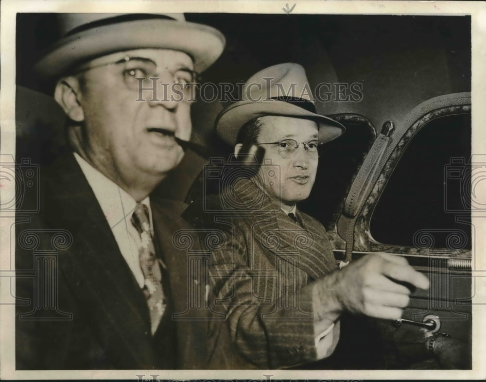 1940 Press Photo Congressman B Frank Whelchel in a car with another man- Historic Images