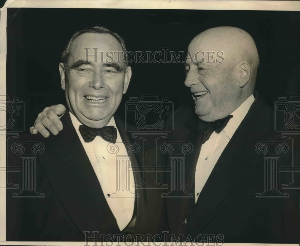 1956 Press Photo House Minority leader Joe Martin Jr & Speaker Sam Rayburn