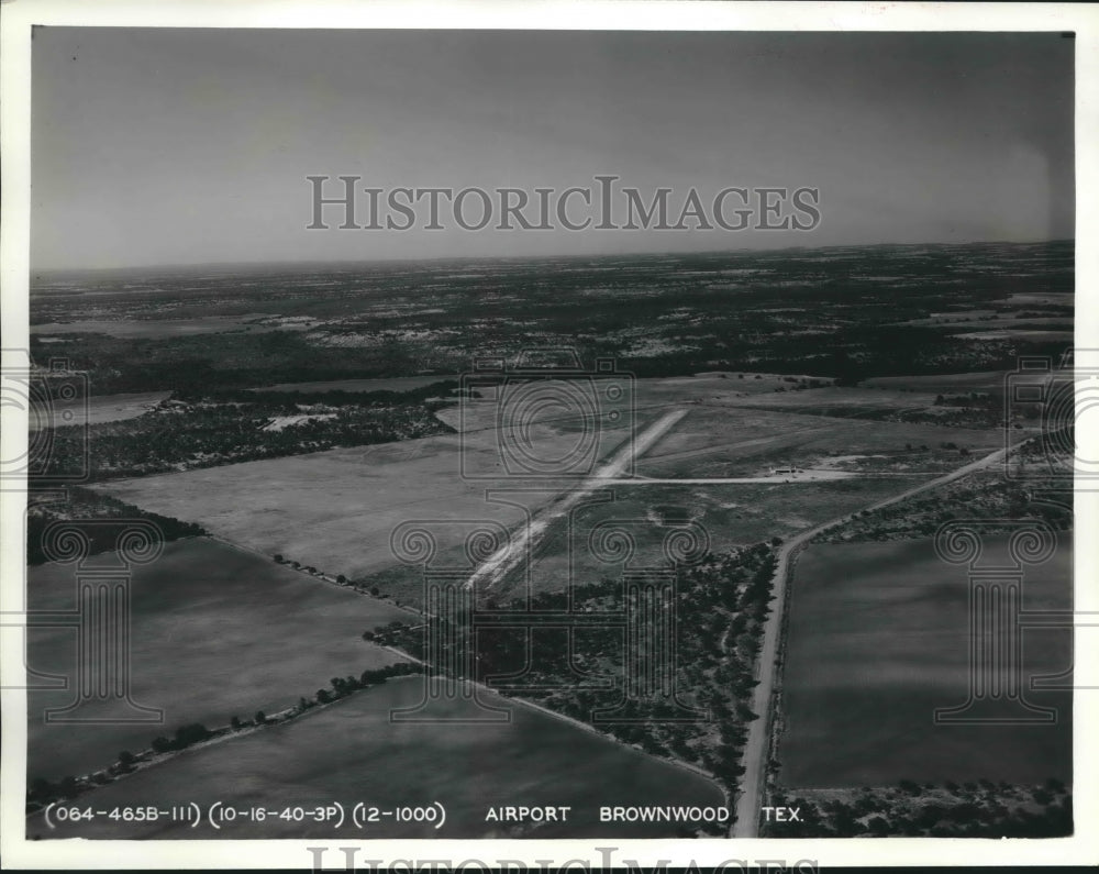 Press Photo Brownwood Texas airport of National Guard training base - sba09326- Historic Images