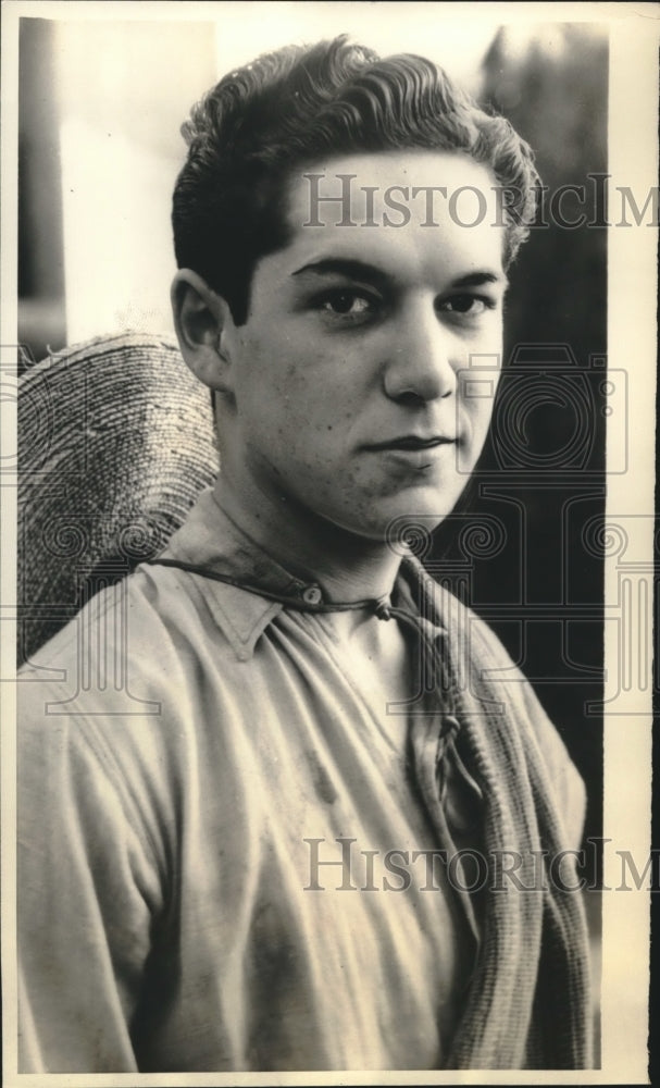 1933 Press Photo Pancho Lucas, an office boy to have a part in "Viva Villa"