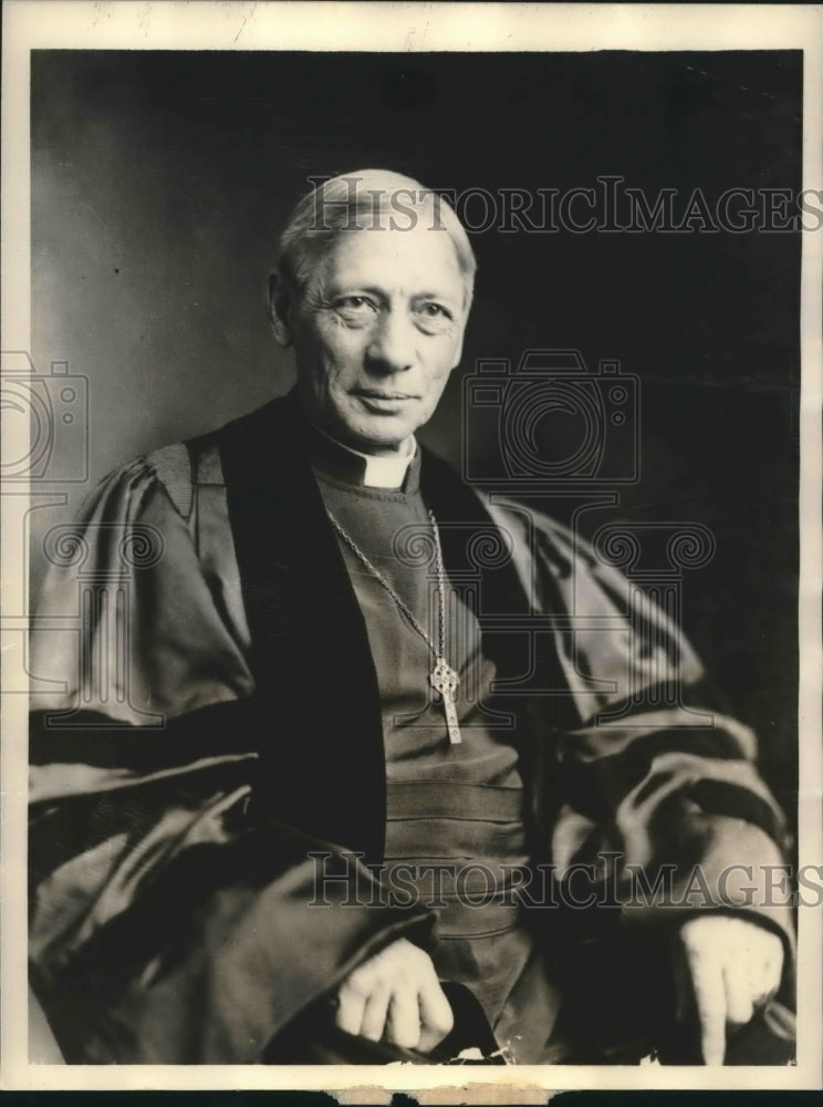 1934 Press Photo Right Reverend William Faber believed lost in Glacier Park