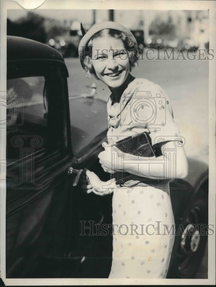 1934 Press Photo Mrs. Margaret Budd Morton confirmed divorce from husband- Historic Images